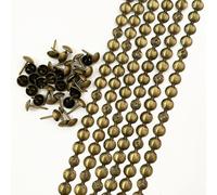 Let's Decorate Tiras de tachuelas para tapicera de 5 metros/adornos decorativos para uas de sof, cabecera, banco, tachuelas individuales combi