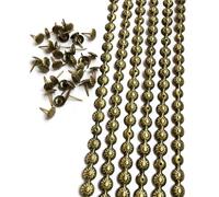 Let's Decorate - Tiras de tapicería de 5 metros de flores de latón, tiras decorativas de tachuelas, cintas para decorar sofás, tachuelas para sillas de jardín interiores, tachuelas sueltas a juego