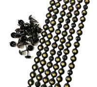 Let's Decorate Tiras de uñas decorativas chapadas en bronce, 11 mm, adornos de cabeza de clavo, tachuelas de tapicería para sofá, tachuelas sueltas a juego (J: 11 mm)