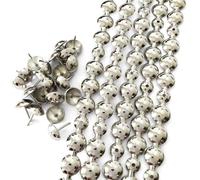 Let's Decorate - Tiras de uñas decorativas chapadas en níquel de 10 metros de profundidad de 16 mm, adornos de cabeza de clavo, tachuelas sueltas a juego para tapicería de sofá, tachuelas sueltas a