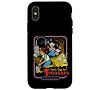 Let's Dig for Treasure Pirate Retro Funny Adult Humor Carcasa para iPhone X/XS