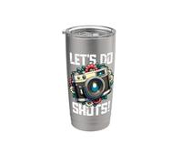 Let's Do Shots Camera Presupuesto Para Fotógrafo Y Boda Vaso térmico de acero inoxidable de doble pared