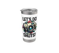 Let's Do Shots Camera Presupuesto Para Fotógrafo Y Boda Vaso térmico de acero inoxidable de doble pared