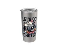 Let's Do Shots Camera Presupuesto Para Fotógrafo Y Boda Vaso térmico de acero inoxidable de doble pared