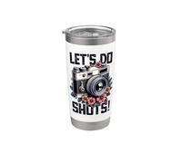 Let's Do Shots Camera Presupuesto Para Fotógrafo Y Boda Vaso térmico de acero inoxidable de doble pared