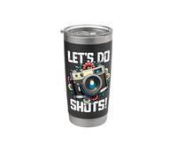 Let's Do Shots Camera Presupuesto Para Fotógrafo Y Boda Vaso térmico de acero inoxidable de doble pared