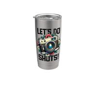 Let's Do Shots Camera Presupuesto Para Fotógrafo Y Boda Vaso térmico de acero inoxidable de doble pared