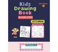 Let's Draw in 4 Steps: Drawing and Colouring Activity Book for Kids