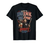 Let's Drink and Blow Shit Up Abraham Lincoln Beer & Raccoon Camiseta
