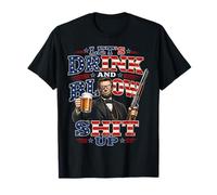 Let's Drink and Blow Shit Up - Abraham Lincoln Gun & Beer Camiseta