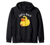 Let's Duck Yellow Rubber Duck Beach Party Summer Vacation Sudadera con Capucha