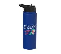 Lets Eat Kids Punctuation Saves Lives Grammar Teacher Gift Stainless Steel Insulated Water Bottle
