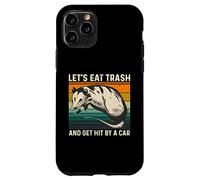 Let's Eat Trash and Get Hit by A Car Retro Vintage Opossum Carcasa para iPhone 11 Pro