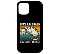 Let's Eat Trash and Get Hit by A Car Retro Vintage Opossum Carcasa para iPhone 12/12 Pro
