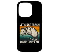 Let's Eat Trash and Get Hit by A Car Retro Vintage Opossum Carcasa para iPhone 14 Pro