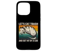 Let's Eat Trash and Get Hit by A Car Retro Vintage Opossum Carcasa para iPhone 15 Pro MAX