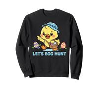 Let's Egg Hunt Kawaii Pascua Chick Cute Primavera Dibujos Animados Niños Sudadera