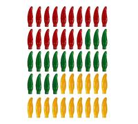 LET'S FIESTA Cubiertas de luz de chile - 50 cubiertas de vinilo para la mayoría de luces LED - Multicolor interior/exterior tira de luces para fiestas, fiestas, vacaciones, eventos deportivos -Fiesta