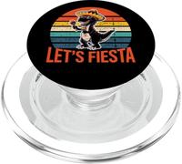 Let's Fiesta, Divertido Dinosaurio T-Rex del Cinco de Mayo PopSockets PopGrip para MagSafe
