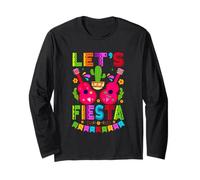 Let's Fiesta Vibrante Tema Musical Fiesta Manga Larga