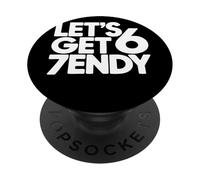 Let's Get 6 7endy Tipografía Retro Años 60 70 Cumpleaños PopSockets PopGrip Adhesivo