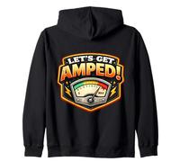 Let's Get Amped Divertido Electricista Juego de Palabras Broma Diciendo Humor Divertido Sudadera con Capucha