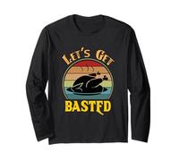 Let's Get Basted Camisa para Mujeres y Hombres, Día de Acción de Gracias del Pavo Manga Larga