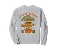 Let's Get Bonsai'd Retro Tree Party Design Sudadera