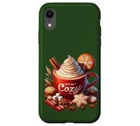 Lets Get Cozy Christmas Mug For Xmas Women Cute Hot Cocoa Carcasa para iPhone XR