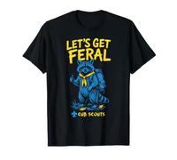 Let's Get Feral! Hiking Cub Scout Racoon Scouting America Camiseta