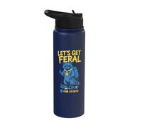 Let's Get Feral! Hiking Cub Scout Racoon Scouting America Stainless Steel Insulated Water Bottle