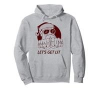 Let's Get Lit Christmas Sudadera con Capucha