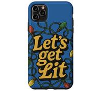 Let's Get Lit - Divertido diseño de Luces navideñas para Fiestas navideñas Carcasa para iPhone 11 Pro MAX
