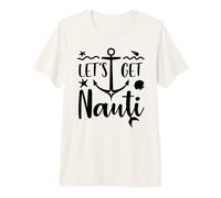 Let's Get Nauti Shirt,Bachelorette Party Tops,Lets Get Nauti Camiseta Premium