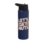 Let's Get Nuts, divertida alergia a las nueces de ardilla Stainless Steel Insulated Water Bottle