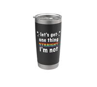 Let's Get One Thing Straight I'm Funny Gay LGBT Pride Month Vaso térmico de acero inoxidable de doble pared