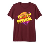 Let's Get Physical 80 Disfraz de Fiesta Retro de los años Ochenta Camiseta Premium