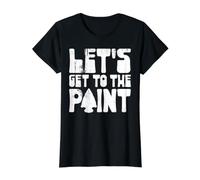Let's Get To The Point Camiseta gráfica económica, Mujer, Negro, XS