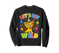 Let's Get Wild Birthday Lion Safari Rawr Party para niños Sudadera
