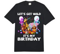 Let's Get Wild It's My Birthday Animal Zoo - Fiesta de cumpleaños con temática de zoológico Comfort Colors Adult Heavyweight T-Shirt