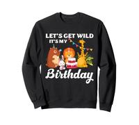 Let's Get Wild It's My Birthday Animal Zoo - Fiesta de cumpleaños con temática de zoológico Sudadera
