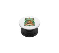 Let's Get Wild Safari Animales Jungla Aventura Gráfico PopSockets PopGrip Adhesivo