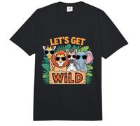 Let's Get Wild Zoo Viaje para Animales Aventura Amantes Familia Comfort Colors Adult Heavyweight T-Shirt