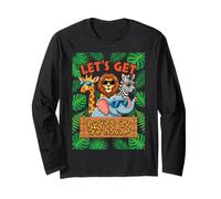 Let's Get Wild Zoo Viaje para Animales Aventura Amantes Familia Manga Larga