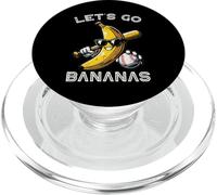Lets Go Bananas Béisbol Retro Deportes Niños Niños Hombres Jóvenes PopSockets PopGrip para MagSafe