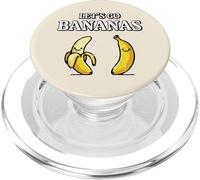 Lets Go Bananas Funny Tropical Fruit Lover Hombres Mujeres Niños PopSockets PopGrip para MagSafe