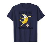 Let's Go Bananas Futbolista Fútbol Banana Camiseta