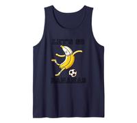 Let's Go Bananas Futbolista Fútbol Banana Camiseta sin Mangas