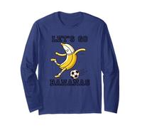 Let's Go Bananas Futbolista Fútbol Banana Manga Larga