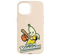 Lets Go Bananas - Guantes Deportivos para Bate de béisbol para Hombres y niños Carcasa para iPhone 15